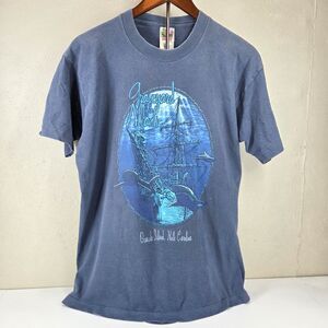 Vintage 90s Graveyard Atlantic Single Stitch Fruit of the Loom Shirt Sz L